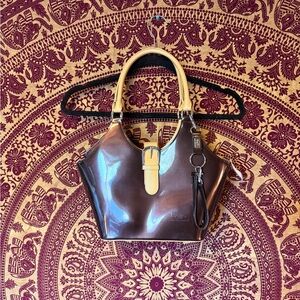 Beijo Brown and Tan Mini Bag